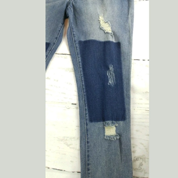 Nanette Lepore Sz 6 boyfriend distressed jeans - Picture 5 of 8